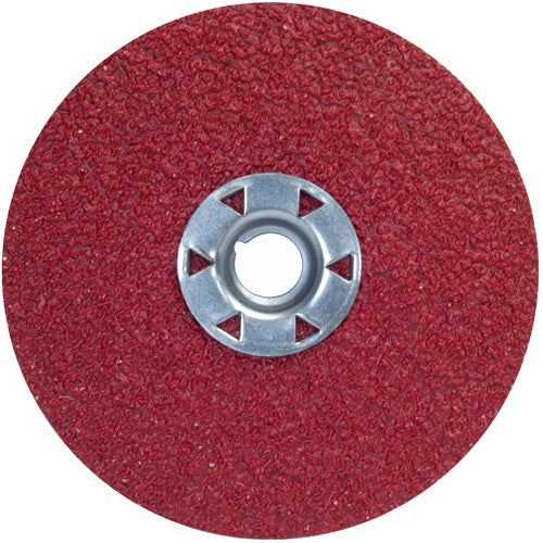 ‎7″ × 5/8″-11 Red Heat F981 Fiber Disc 50 Grit Ceramic Alumina - Apex Tool & Supply