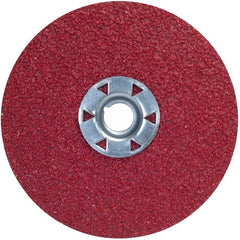 ‎7″ × 5/8″-11 Red Heat F981 Fiber Disc 60 Grit Ceramic Alumina - Apex Tool & Supply