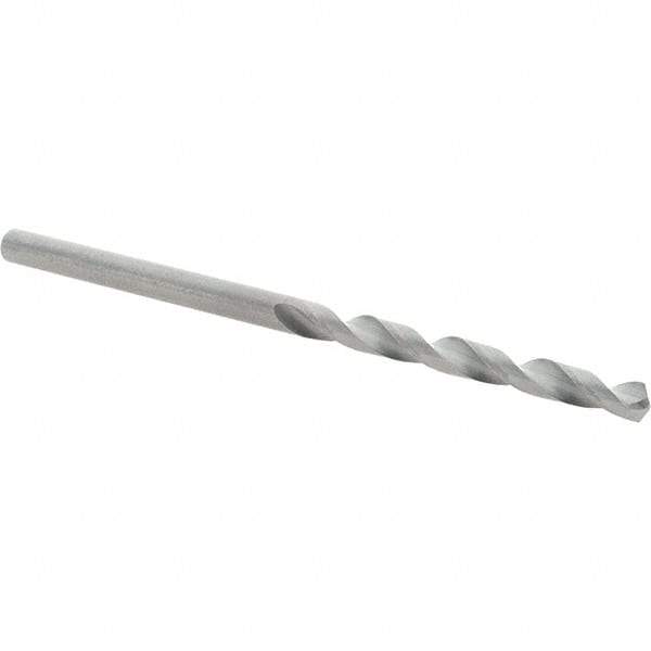 Guhring - 2.9mm 118° Solid Carbide Jobber Drill - Bright Finish, Right Hand Cut, Spiral Flute, Straight Shank, 61mm OAL, Faceted Point - Apex Tool & Supply