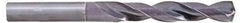 Accupro - 2.5mm 140° Solid Carbide Jobber Drill - AlTiN Finish, Right Hand Cut, Spiral Flute, Straight Shank, 68mm OAL, Standard Point - Apex Tool & Supply