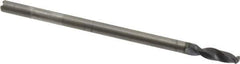 Accupro - 3mm 140° Spiral Flute Solid Carbide Screw Machine Drill Bit - AlTiN Finish, Right Hand Cut, 11.3mm Flute Length, 60mm OAL, Standard Point, Straight Shank, Through Coolant - Apex Tool & Supply