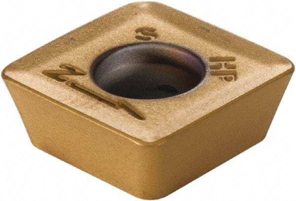Kennametal - SDPT433 Grade KC725M Carbide Milling Insert - TiN/TiCN/TiN Finish, 3/16" Thick, 1/2" Inscribed Circle, 1.19mm Corner Radius - Apex Tool & Supply