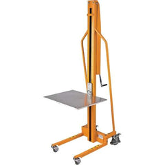 Wesco Industrial Products - 220 Lb Capacity, 59" Lift Height, Manual Steel Manually Operated Lift - Apex Tool & Supply