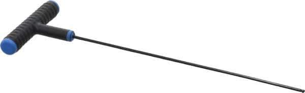 Eklind - 2.5mm Hex, T-Handle Cushion Grip, Ball End Hex Key - 9" OAL, Metric System of Measurement - Apex Tool & Supply