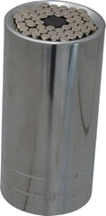 Gator Grip - 1/2" Drive, 7/16" Socket, Self Adusting Socket - 6 Points, 3-1/2" OAL - Apex Tool & Supply