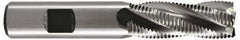 Hertel - 1" Diam, Fine Pitch, 2" LOC, 5 Flute Cobalt Roughing Square End Mill - Uncoated, 4-1/2" OAL, 1" Shank Diam, Single End, Centercutting, 30° Helix - Apex Tool & Supply