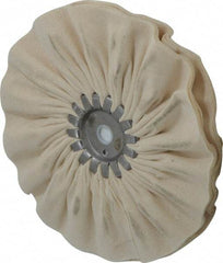 Made in USA - 8" Diam x 1/2" Thick Unmounted Buffing Wheel - 14 Ply, Bias Cut, 5/8" Arbor Hole - Apex Tool & Supply
