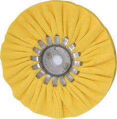 Made in USA - 6" Diam x 1/2" Thick Unmounted Buffing Wheel - 14 Ply, Bias Cut, 5/8" Arbor Hole - Apex Tool & Supply