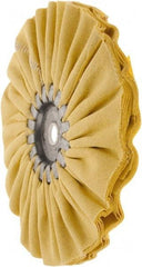 Made in USA - 7" Diam x 1/2" Thick Unmounted Buffing Wheel - 14 Ply, Bias Cut, 5/8" Arbor Hole - Apex Tool & Supply