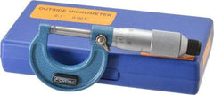 Fowler - 0 to 1" Range, 0.001" Graduation, Mechanical Outside Micrometer - Friction Thimble, Accurate to 0.0001" - Apex Tool & Supply