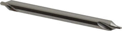 Made in USA - #1 Plain Cut 60° Incl Angle Solid Carbide Combo Drill & Countersink - Apex Tool & Supply