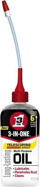 3-IN-ONE - 4 oz Bottle Thin Oily Film Penetrant/Lubricant - Clear - Apex Tool & Supply