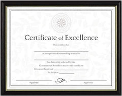 Dax - Black Document Holders-Certificate/Document - 11" High x 8-1/2" Wide - Apex Tool & Supply