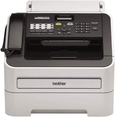 Brother - Silver Fax Machine - Use with Paper - Apex Tool & Supply