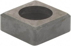 Hertel - 3/8" Inscribed Circle, Square External Turning Shim for Indexables - 1/8" Thick, ISSN Shim Style, Negative Rake, Neutral Cut - Apex Tool & Supply