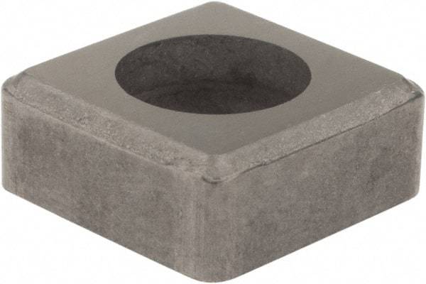 Hertel - 1/2" Inscribed Circle, Square External Turning Shim for Indexables - 3/16" Thick, ISSN Shim Style, Negative Rake, Neutral Cut - Apex Tool & Supply