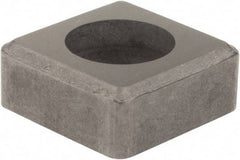 Hertel - 1/2" Inscribed Circle, Square External Turning Shim for Indexables - 3/16" Thick, ISSN Shim Style, Negative Rake, Neutral Cut - Apex Tool & Supply