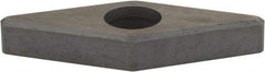 Hertel - 1/2" Inscribed Circle, Diamond (Shape) External Turning Shim for Indexables - 3/16" Thick, IVSN Shim Style, Negative Rake, Neutral Cut - Apex Tool & Supply