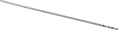 Walter-Titex - 0.27mm 118° High Speed Steel Jobber Drill - Oxide Finish, Right Hand Cut, Spiral Flute, Straight Shank, 3/4" OAL, Standard Point - Apex Tool & Supply