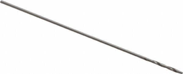 Walter-Titex - 0.29mm 118° High Speed Steel Jobber Drill - Oxide Finish, Right Hand Cut, Spiral Flute, Straight Shank, 3/4" OAL, Standard Point - Apex Tool & Supply