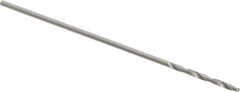 Walter-Titex - 0.45mm 118° High Speed Steel Jobber Drill - Oxide Finish, Right Hand Cut, Spiral Flute, Straight Shank, 25/32" OAL, Standard Point - Apex Tool & Supply