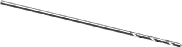 Walter-Titex - 0.55mm 118° High Speed Steel Jobber Drill - Oxide Finish, Right Hand Cut, Spiral Flute, Straight Shank, 15/16" OAL, Standard Point - Apex Tool & Supply
