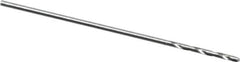 Walter-Titex - 0.55mm 118° High Speed Steel Jobber Drill - Oxide Finish, Right Hand Cut, Spiral Flute, Straight Shank, 15/16" OAL, Standard Point - Apex Tool & Supply