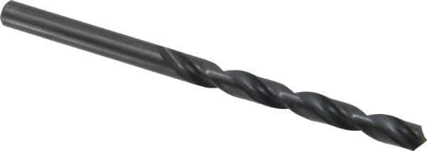 Walter-Titex - 6.3mm 118° High Speed Steel Jobber Drill - Oxide Finish, Right Hand Cut, Spiral Flute, Straight Shank, 3-31/32" OAL, Standard Point - Apex Tool & Supply
