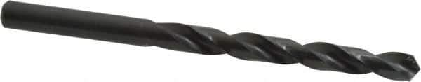 Walter-Titex - 8mm 118° High Speed Steel Jobber Drill - Oxide Finish, Right Hand Cut, Spiral Flute, Straight Shank, 4-39/64" OAL, Standard Point - Apex Tool & Supply