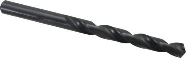 Walter-Titex - 9.6mm 118° High Speed Steel Jobber Drill - Oxide Finish, Right Hand Cut, Spiral Flute, Straight Shank, 5-15/64" OAL, Standard Point - Apex Tool & Supply