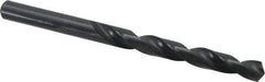 Walter-Titex - 9.6mm 118° High Speed Steel Jobber Drill - Oxide Finish, Right Hand Cut, Spiral Flute, Straight Shank, 5-15/64" OAL, Standard Point - Apex Tool & Supply