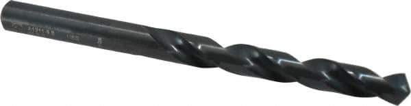 Walter-Titex - 9.8mm 118° High Speed Steel Jobber Drill - Oxide Finish, Right Hand Cut, Spiral Flute, Straight Shank, 5-15/64" OAL, Standard Point - Apex Tool & Supply