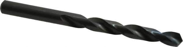 Walter-Titex - 10.2mm 118° High Speed Steel Jobber Drill - Oxide Finish, Right Hand Cut, Spiral Flute, Straight Shank, 5-15/64" OAL, Standard Point - Apex Tool & Supply