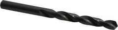 Walter-Titex - 10.2mm 118° High Speed Steel Jobber Drill - Oxide Finish, Right Hand Cut, Spiral Flute, Straight Shank, 5-15/64" OAL, Standard Point - Apex Tool & Supply
