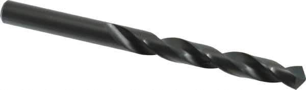 Walter-Titex - 10.5mm 118° High Speed Steel Jobber Drill - Oxide Finish, Right Hand Cut, Spiral Flute, Straight Shank, 5-15/64" OAL, Standard Point - Apex Tool & Supply