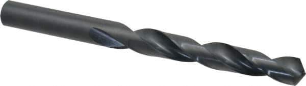 Walter-Titex - 14.5mm 118° High Speed Steel Jobber Drill - Oxide Finish, Right Hand Cut, Spiral Flute, Straight Shank, 6-21/32" OAL, Standard Point - Apex Tool & Supply