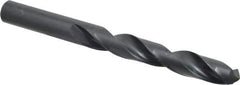 Walter-Titex - 18mm 118° High Speed Steel Jobber Drill - Oxide Finish, Right Hand Cut, Spiral Flute, Straight Shank, 7-33/64" OAL, Standard Point - Apex Tool & Supply