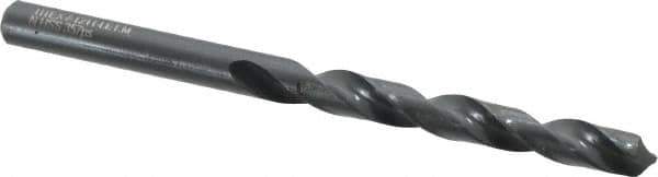 Walter-Titex - Letter M 118° High Speed Steel Jobber Drill - Oxide Finish, Right Hand Cut, Spiral Flute, Straight Shank, 4-9/32" OAL, Standard Point - Apex Tool & Supply