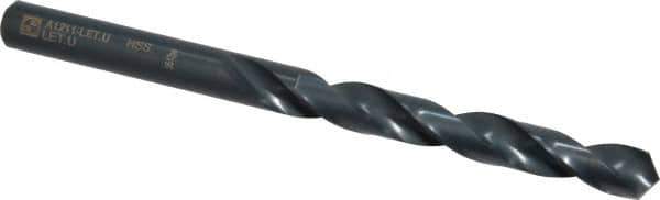 Walter-Titex - Letter U 118° High Speed Steel Jobber Drill - Oxide Finish, Right Hand Cut, Spiral Flute, Straight Shank, 4-29/32" OAL, Standard Point - Apex Tool & Supply