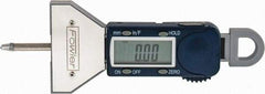 Fowler - 0" to 22" Metal (Rod) & Plastic (Body) Electronic Depth Gage - 0.02mm Accuracy, 0.01mm Resolution, 53mm Base Length - Apex Tool & Supply