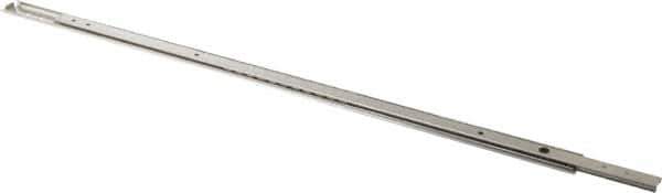 Sugatsune - 19-45/64" Slide Length, 15-9/64" Travel Length, Stainless Steel Ball Bearing Slide - 66 Lb Capacity at Full Extension - Apex Tool & Supply