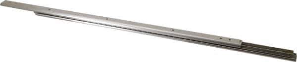 Sugatsune - 19-45/64" Slide Length, 20-27/32" Travel Length, Stainless Steel Ball Bearing Slide - 66 Lb Capacity at Full Extension - Apex Tool & Supply