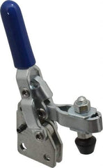 Gibraltar - 100 Lb Holding Capacity, Vertical Handle, Manual Hold Down Toggle Clamp - 60° Handle Movement, 110° Bar Opening, U-Bar, Straight Base, Carbon Steel - Apex Tool & Supply