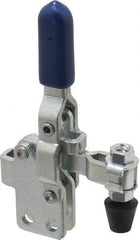 Gibraltar - 200 Lb Holding Capacity, Vertical Handle, Manual Hold Down Toggle Clamp - 64° Handle Movement, 104° Bar Opening, U-Bar, Straight Base, Carbon Steel - Apex Tool & Supply