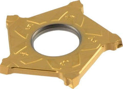 Iscar - PENTA C IC808G Grade, 0.118" Cutting Width, Carbide Cutoff Insert - 6° Right Hand Lead Angle, 0.008" Cnr Rad, TiAlN/AlTiN/TiN Coated, Other End - Apex Tool & Supply