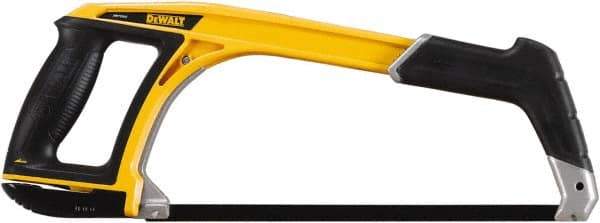 DeWALT - 12" Hacksaw - 4-3/4" Throat Depth, Aluminum Handle with Rubber Grip Insert, Ergonomically Design D-Style Handle - Apex Tool & Supply