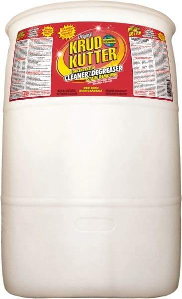 Krud Kutter - 55 Gal Drum Cleaner/Degreaser - Liquid, Water-Based, Mild - Apex Tool & Supply