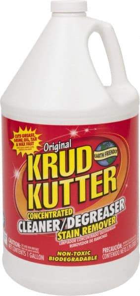 Krud Kutter - 1 Gal Bottle Cleaner/Degreaser - Liquid, Water-Based, Mild - Apex Tool & Supply