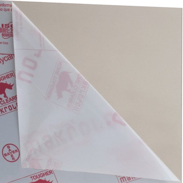 Made in USA - 4' x 4' x 3/16" Gray Polycarbonate Sheet - Apex Tool & Supply