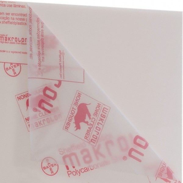 Made in USA - 51" x 4' x 3/16" White Polycarbonate Sheet - Apex Tool & Supply